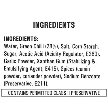 CHINGS SECRET - Green Chilli Sauce 680gm - Pack of 12Pcs